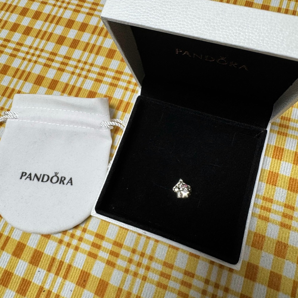 Pandora Silver Ring with Sparkling Accents